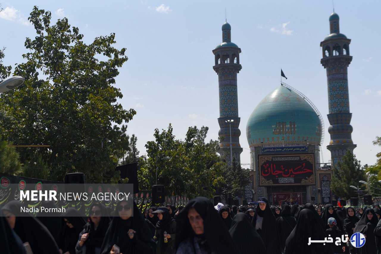 قدم‌هایی که حال و هوای کربلا را در البرز زنده کرد
