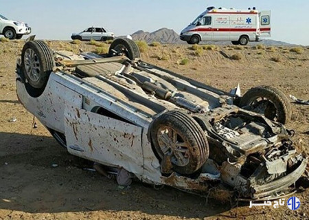 واژگونی سمند در قزوین با چهار کشته و مصدوم