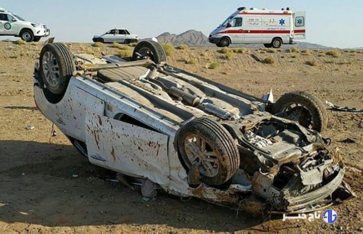 واژگونی سمند در قزوین با چهار کشته و مصدوم