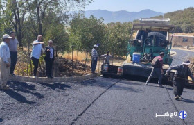 پروژه آسفالت معابر ۷ روستای خاوومیرآباد تا پایان مهر به سرانجام می‌رسد