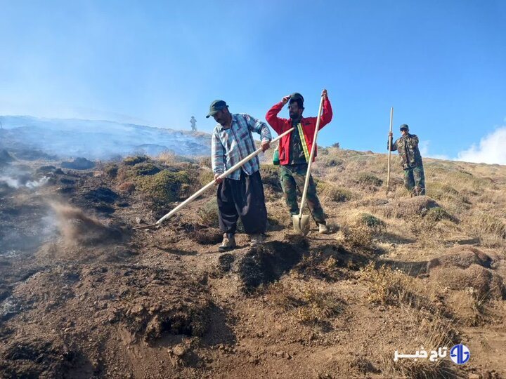 ۱۵ هکتار از مراتع منطقه حفاظت‌شده عبدالرزاق سقز در آتش سوخت