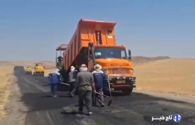 آغاز آسفالت‌ریزی دو محور روستایی در میانه