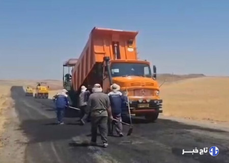 آغاز آسفالت‌ریزی دو محور روستایی در میانه