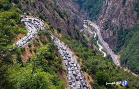 بازگشایی دوطرفه جاده چالوس پس از محدودیت ۴ ساعته