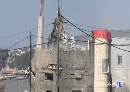 تخریب منزل شهید فلسطینی در کرانه باختری+فیلم