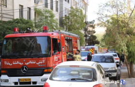 حریق ساختمان مسکونی در مرزداران؛ ۱۸ نفر نجات یافتند