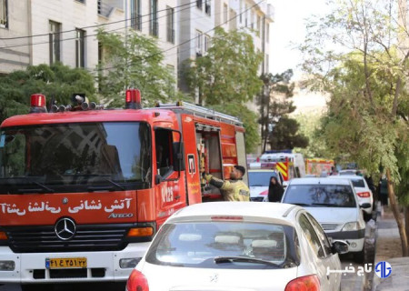 حریق ساختمان مسکونی در مرزداران؛ ۱۸ نفر نجات یافتند