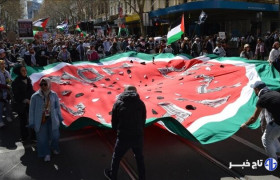 صدمین تظاهرات هفتگی در استرالیا علیه نسل‌کُشی رژیم صهیونیستی در غزه