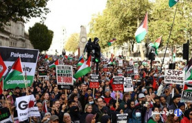 بازداشت ۵۰۰ معترض حامی فلسطین در انگلیس