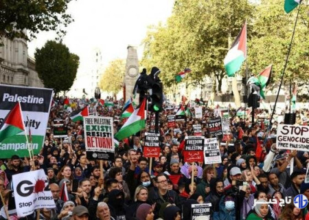 بازداشت ۵۰۰ معترض حامی فلسطین در انگلیس