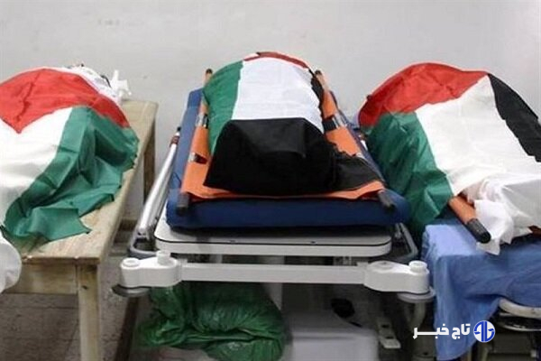 تحویل پیکرهای ۱۲۰ شهید فلسطینی به وزارت بهداشت غزه