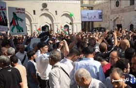 تظاهرات پرشور مردم اردن در حمایت از مقاومت فلسطین