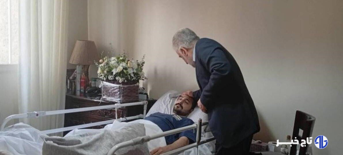 حضور رئیس سازمان زندان‌ها در منزل سرباز جانباز حمله رژیم صهیونیستی