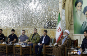 حضور قهرمانان جهان در حرم امام رضا(ع)