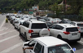 آخرین وضعیت ترافیک جادهای کشور؛ ترافیک سنگین در جاده چالوس و هراز
