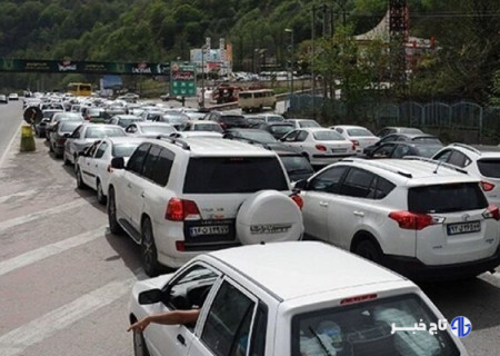 آخرین وضعیت ترافیک جاده‌ای کشور؛ ترافیک سنگین در جاده چالوس و هراز