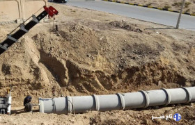 آغاز عملیات هدایت آبهای سطحی در ضلع شمالی ترمینال مرکزی سنندج