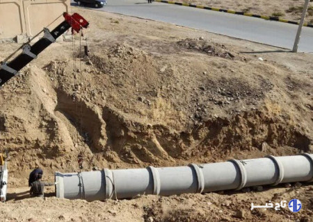 آغاز عملیات هدایت آب‌های سطحی در ضلع شمالی ترمینال مرکزی سنندج