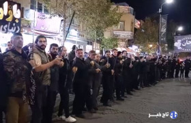 اجتماع شاه حسین گویان شام غریبان شهادت حضرت زهرا(س)در زنجان