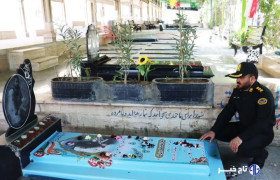 تجدید میثاق فرمانده جدید انتظامی خرم‌آباد با شهدا