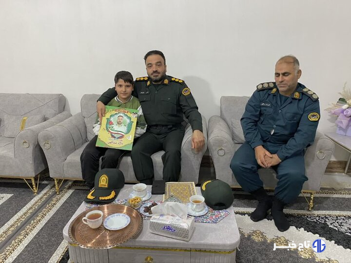 تجدید میثاق فرمانده جدید انتظامی خرم‌آباد با شهدا