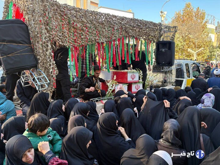 تشییع شهیدان گمنام در سنندج؛ میثاق دوباره مردم با شهدای دفاع مقدس