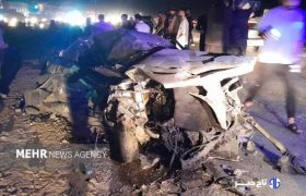 تصادف زنجیره‌ای ۱۲ خودرو در محور شوش ـ اهواز؛ ۱۴ مصدوم و ۲ فوتی