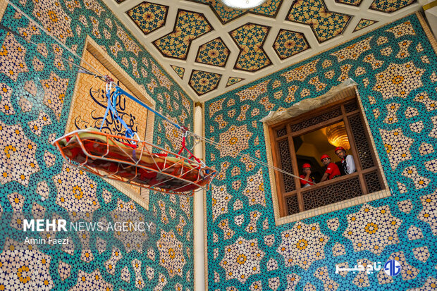 مانور «امداد و نجات» در حرم مطهر شاهچراغ(ع)