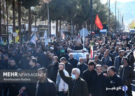 مراسم تشییع پیکر شهید گمنام در توانبخشی حضرت علی اکبر (ع)