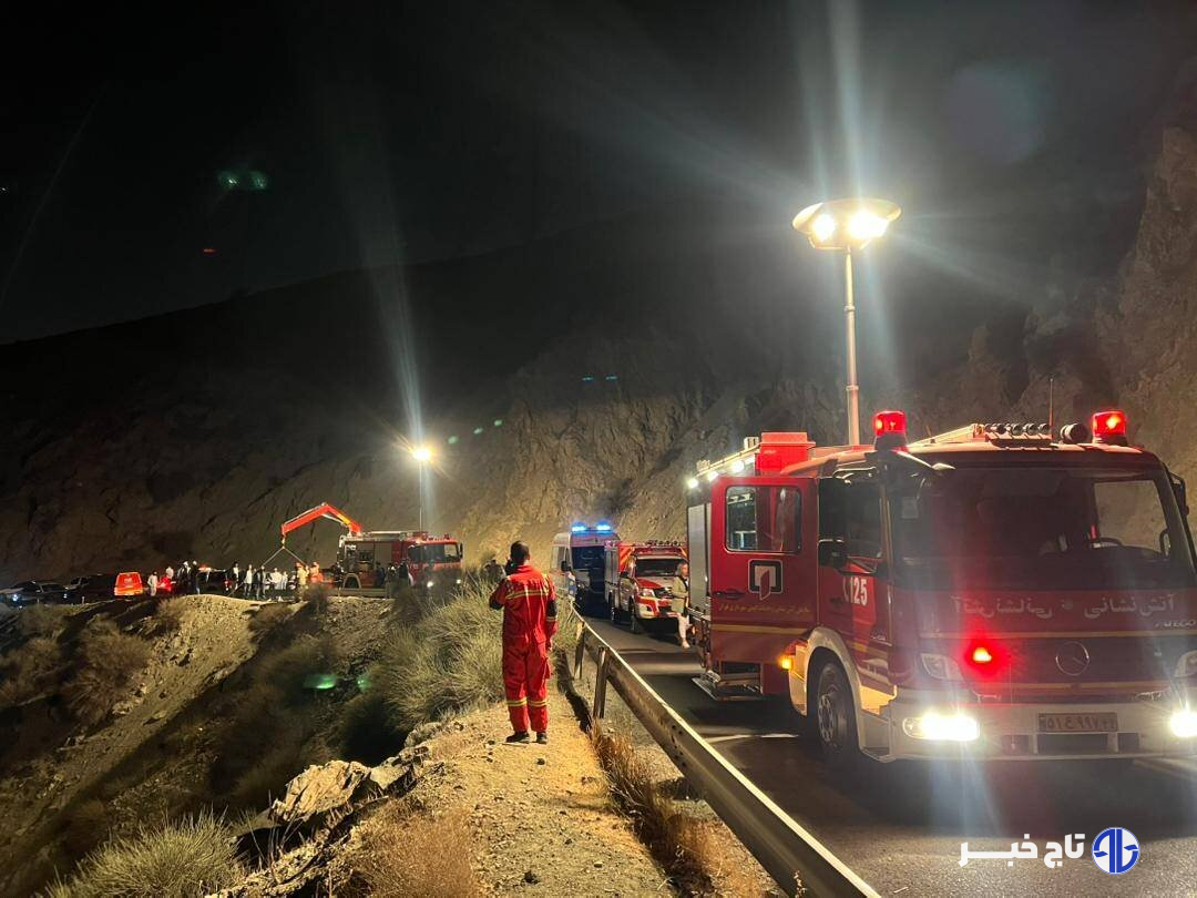 نجات جوان ۱۸ ساله پس از سقوط ۱۸۰ متری به دره