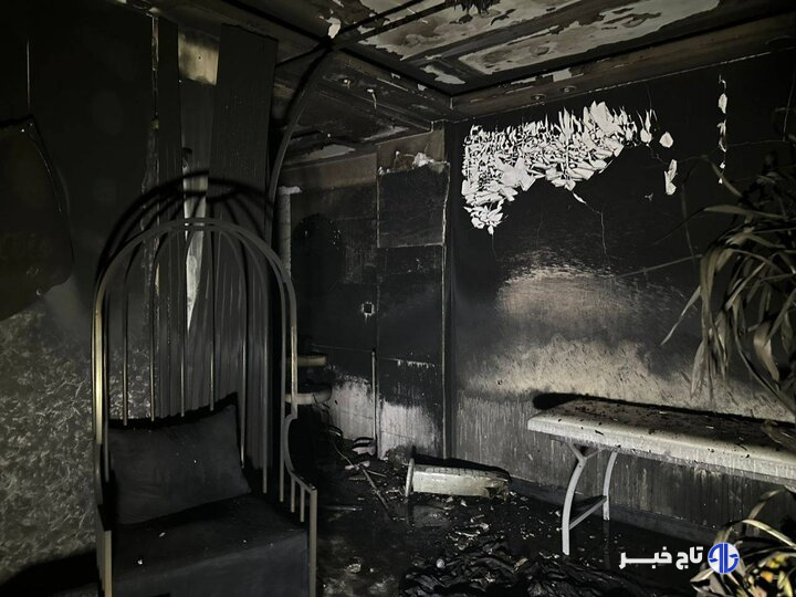 نجات هشت نفر از میان شعله‌های ساختمان اداری در بزرگراه ستاری