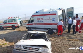 واژگونی خودرو پراید در محور اراک – سلفچگان ۵ مصدوم برجا گذاشت