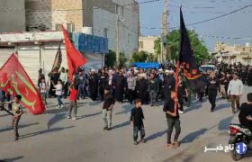 پیاده‌ روی و اجتماع عزاداران فاطمی در عسلویه