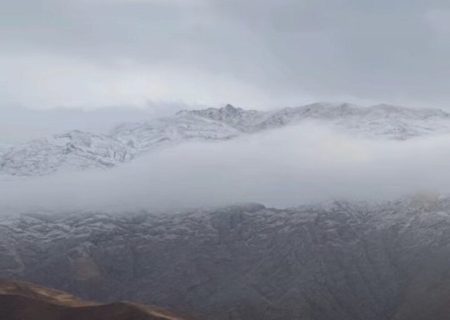 بارش اولین برف پاییزی در روستاهای شهرستان طالقان