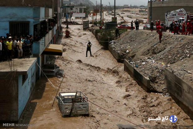 حداقل ۱۲ کشته و ۳۰ مفقود در حادثه رانش زمین در رودخانهای در پرو