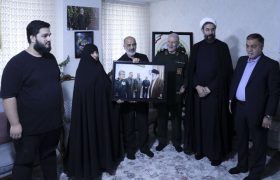 دیدار سردار صفوی با خانواده سرلشکر شهید حاجیزاده