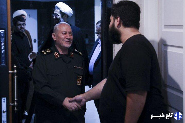 دیدار سردار رحیمصفوی با خانواده سرلشکر شهید حاجیزاده